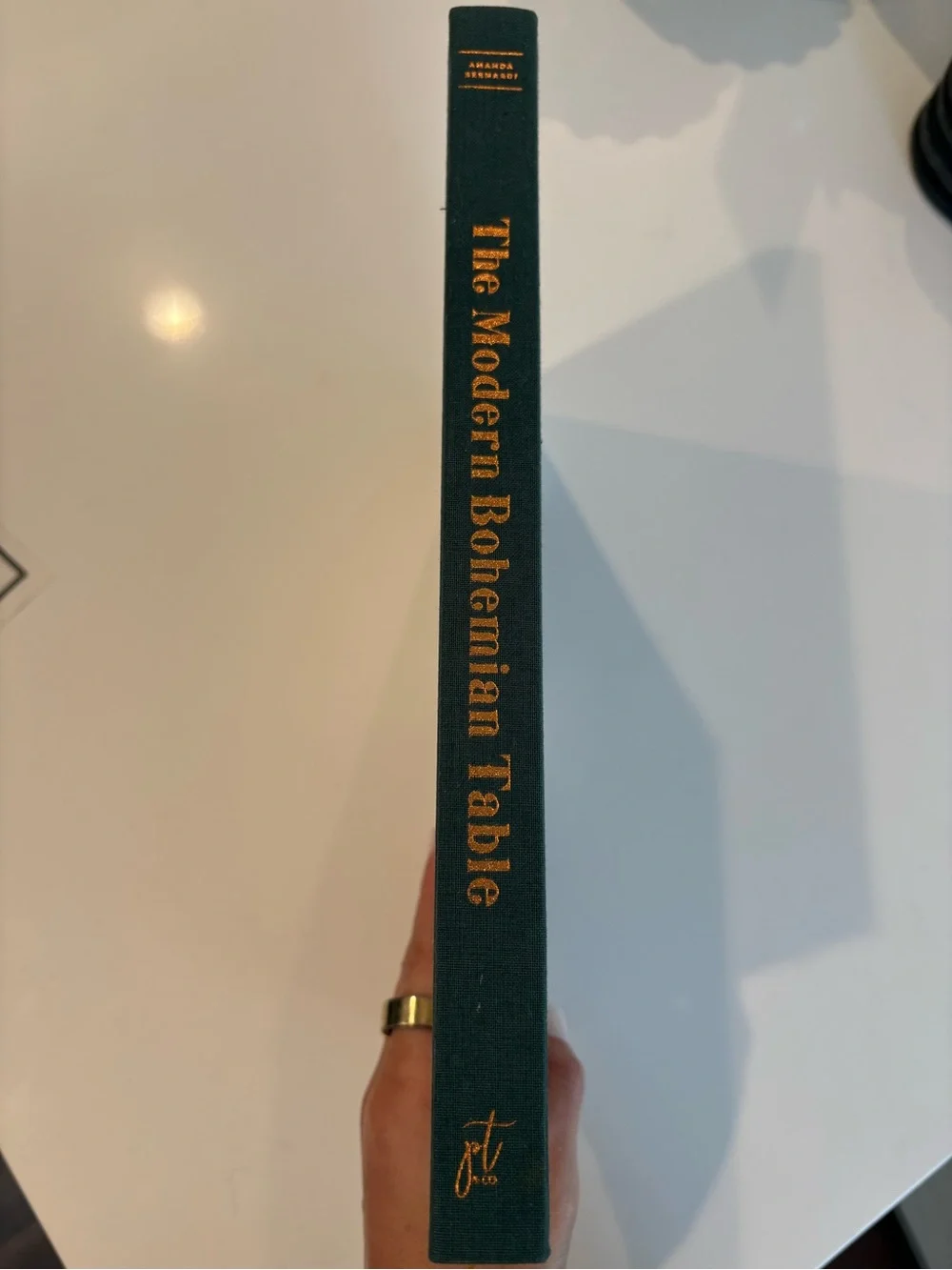 The Modern Bohemian Table Hardcover Cookbook - Green Cover